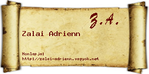 Zalai Adrienn névjegykártya